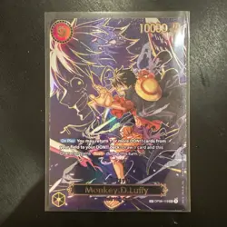 Bandai One Piece CCG Monkey D. Luffy OP09-119 Special Foil Rush 10000 Power Card - Image 1
