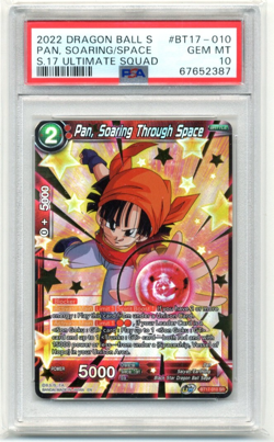 2022 Dragon Ball Ultimate Squad 010 Pan Soaring Through Space PSA 10 Gem Mint - Image 1