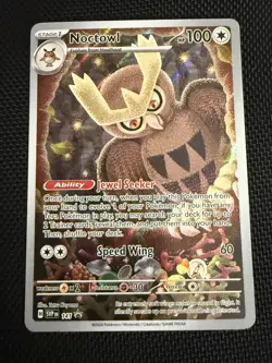 Noctowl 141 Sv: Scarlet & Violet Promo Cards Holo Full Art English NM - Pokemon - Image 1