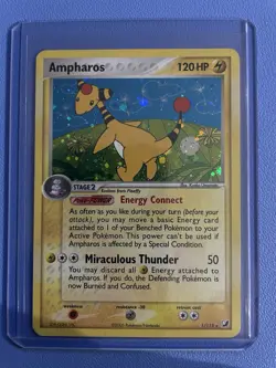Ampharos 1/115 Unseen Forces Rare Holo Pokemon Card - Image 1
