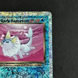 Dark Vaporeon 9/110 Legendary Collection Reverse Holo Rare Pokemon Card - Image 3