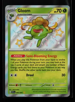 Gloom 093/091 Holo SV: Paldean Fates Pokemon Card - Image 1