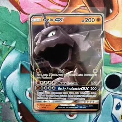 Pokemon Onix GX TCG Holo Ultra Rare Card Hidden Fates 36/68 NM/M Condition - Image 3