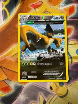 Pokemon TCG Dragonite Roaring Skies Reverse Holo Rare Card 52/108 - Image 1