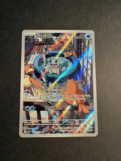 Pokemon TCG Squirtle 148/142 Stellar Crown Illustration Rare Card - Image 1
