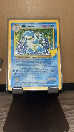 Pokemon TCG Blastoise Celebrations Card 2/102 25th Anniversary Edition NM Holo - Image 1
