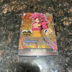 SS4 Son Goku : DA FP-450 WINNER Stamp Foil Dragon Ball Super Card Game | NM - Image 4