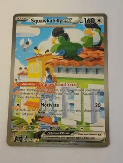 Pokemon TCG Squawkabilly EX Card 264/193 Paldea Evolved - Image 1