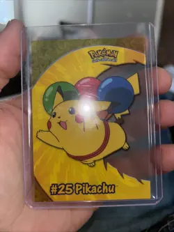 2000 Topps Pokemon Pikachu PC1 #25 TV Animation Clear Card - Image 1