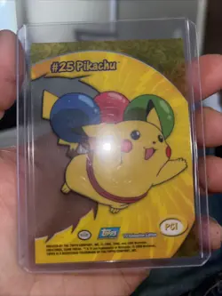 2000 Topps Pokemon Pikachu PC1 #25 TV Animation Clear Card - Image 2