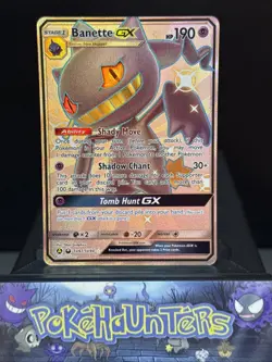 Pokemon Card Banette GX SV61/SV94 Hidden Fates Ultra Rare Shiny Vault Near Mint - Image 1