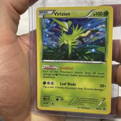 Pokemon Virizion Black Star Promo BW70 NM Near Mint 2012 Nintendo Card TCG Holo - Image 1