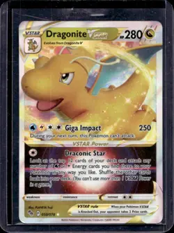 2022 Pokemon SWSH Pokemon GO Dragonite VST #050/078 - Image 1