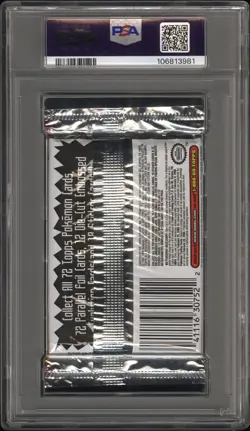 PSA 8 - TOPPS The First Movie Blue Logo (Mewtwo) Foil Pack - Pokemon - Image 2