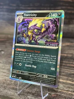 Pokemon TCG Toxtricity 017 Me: Mega Evolution Promo Holo Prerelease English - Image 3