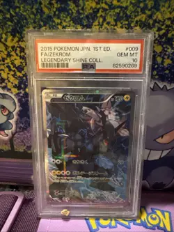 2015 Pokemon Japanese 1st Edition FA Zekrom Legendary Shine Collection PSA 10 - Image 1