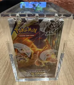 POKEMON SWORD & SHIELD BRILLIANT STARS FACTORY SEALED BOOSTER BOX W/ACRYLIC CASE - Image 2