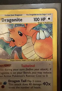 2002 POKEMON EXPEDITION BASE SET 009/165 DRAGONITE HOLO RARE 100HP MP/HP - Image 5