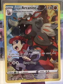 Pokemon TCG Hisuian Arcanine Lost Origin Trainer Gallery TG08/TG30 Holo Ultra NM - Image 1