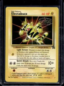1999 Pokemon Wizards Black Star Promos Electabuzz #2 - Image 1