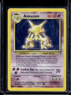 2002 Pokemon Legendary Collection Alakazam Holo #1/110 - Image 1