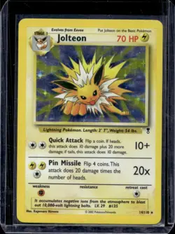 2002 Pokemon Legendary Collection Jolteon Holo #14/110 - Image 1