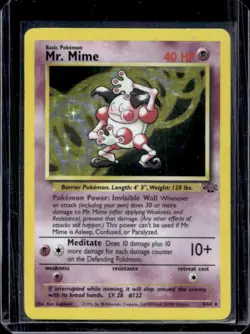 1999 Pokemon Jungle Mr. Mime #6/64 - Image 1