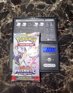 1x 22.37 Gram HEAVY Prismatic Evolutions Pack! Sealed! PRE S&V Pokemon TCG ENG - Image 1