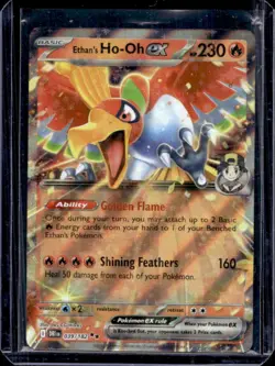 2025 Pokemon Destined Rivals Ethan's Ho-Oh ex #039/182 - Image 1
