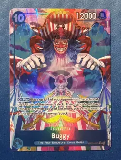 One Piece Emperors in the New World Buggy OP09-051 Parallel Alternate Alt Art NM - Image 1