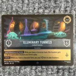 Disney Lorcana Whispers in the Well Illuminary Tunnels 202/204 Super Rare Foil - Image 1