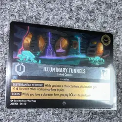 Disney Lorcana Whispers in the Well Illuminary Tunnels 202/204 Super Rare Foil - Image 3