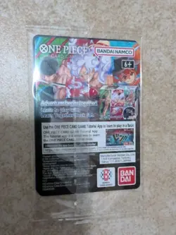 One Piece LUFFY US Voyage College Basketball Promo Card SEALED - Image 2
