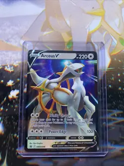 Pokemon TCG Arceus v SWSH306 Black Star Promo Card (NM Condition) - Image 1