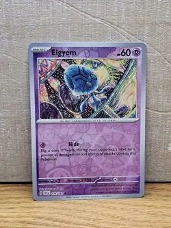 Elgyem 73/162 Temporal Forces Reverse Holo Pokemon Card TCG - Image 1