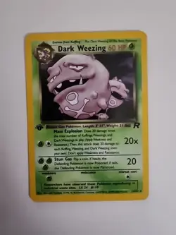 Dark Weezing 14/82 Team Rocket Holo Rare Pokemon Card TCG - Image 1