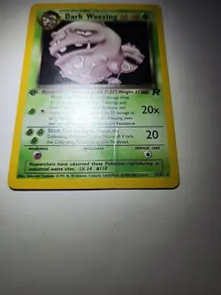 Dark Weezing 14/82 Team Rocket Holo Rare Pokemon Card TCG - Image 2