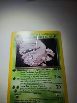 Dark Weezing 14/82 Team Rocket Holo Rare Pokemon Card TCG - Image 3