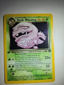 Dark Weezing 14/82 Team Rocket Holo Rare Pokemon Card TCG - Image 5