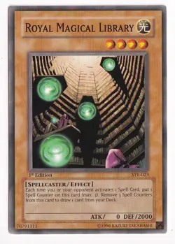 Royal Magical Library SYE-023 Common 1st Edition YuGiOh Card Near Mint - Image 1