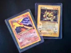 Pokemon Moltres & Electabuzz Wizards Black Star Promo Cards 1999 Lot of 2 - Image 1