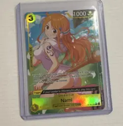 One Piece Card Game Nami ST29-008 Holo Foil Egghead Straw Hat Crew NM - Image 1