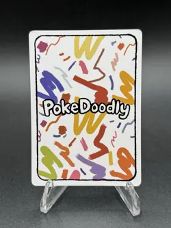 PokeDoodly Mew - 1st Edition - Full Art Holo Rare - Doodly Card - Fan Art - Image 2