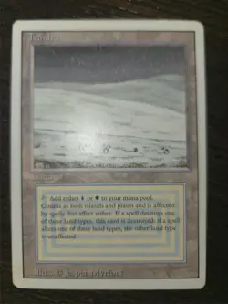 Tundra (Revised) LP/EX Lightly Played | Reserved dual land | MTG Magic - Image 1