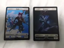 Hero (0003) Knight (T0010) Double-Sided Token Final Fantasy Regular MTG - Image 1