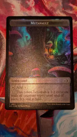 Mutavault & Elk Foil Token T0002/0011 Lorwyn Eclipsed Magic MTG NM Double Sided - Image 1