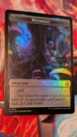 Mutavault & Elk Foil Token T0002/0011 Lorwyn Eclipsed Magic MTG NM Double Sided - Image 3