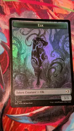 Mutavault & Elk Foil Token T0002/0011 Lorwyn Eclipsed Magic MTG NM Double Sided - Image 5