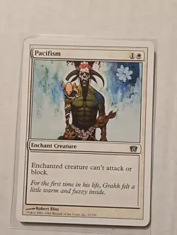 Pacifism - 8th Eighth Edition - LP - Common - Enchant Creature - MTG - Image 1