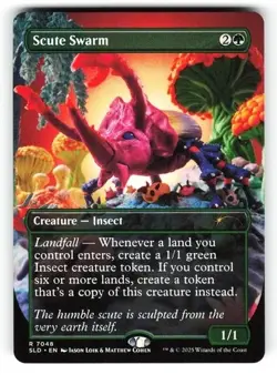 Scute Swarm #7048 (Rainbow Foil) (NM) Secret Lair Play-Doh Extra Life SLD MTG - Image 1